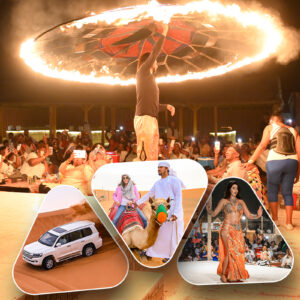 Dubai: Tour with BBQ Dinner, Camel Ride, & Traditional Show