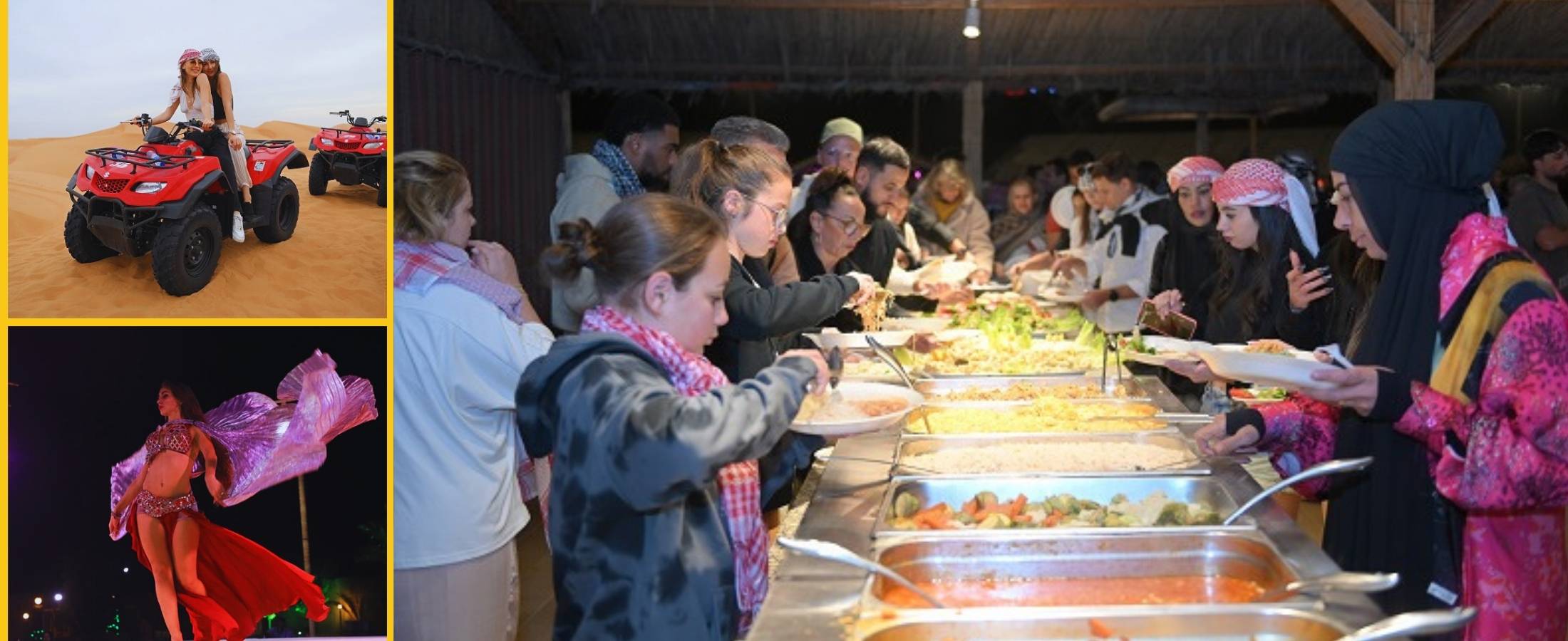 Dinner in the Desert with 35-Minute Quad Bike