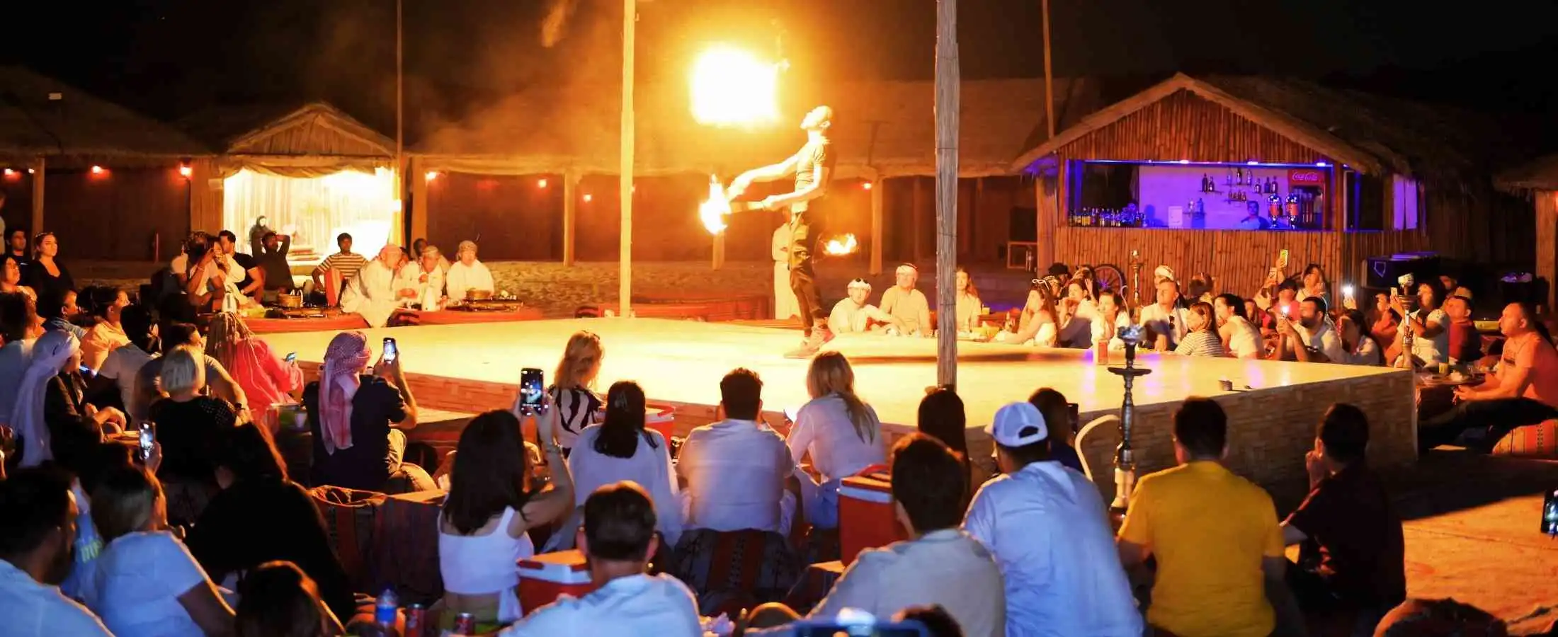 Fire Show with Tours in Desert Safari