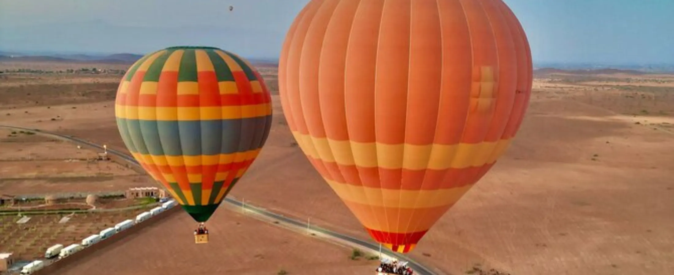 Magical Morning Sun Rise Balloon Flight in The Desert