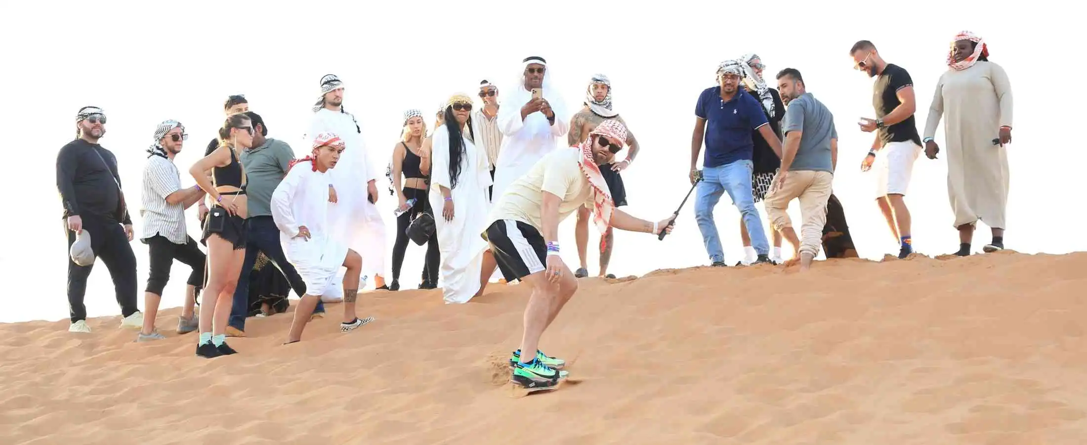 Sandboarding in Desert Safari Dubai