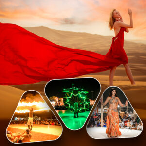 Flying Dress Desert Photoshoot Safari and Dune Bashing