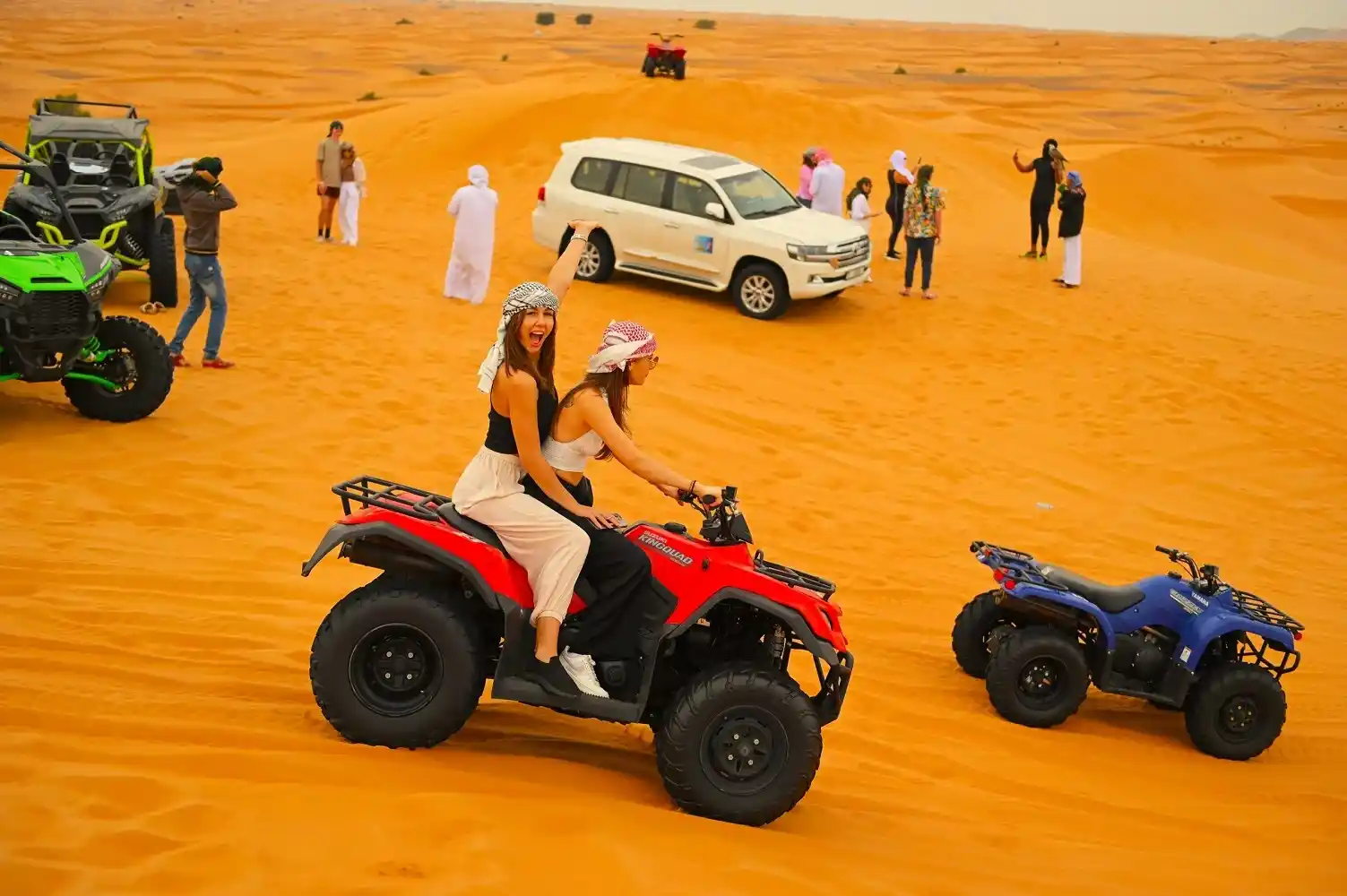 Quad-Bike-ride girls in dubai