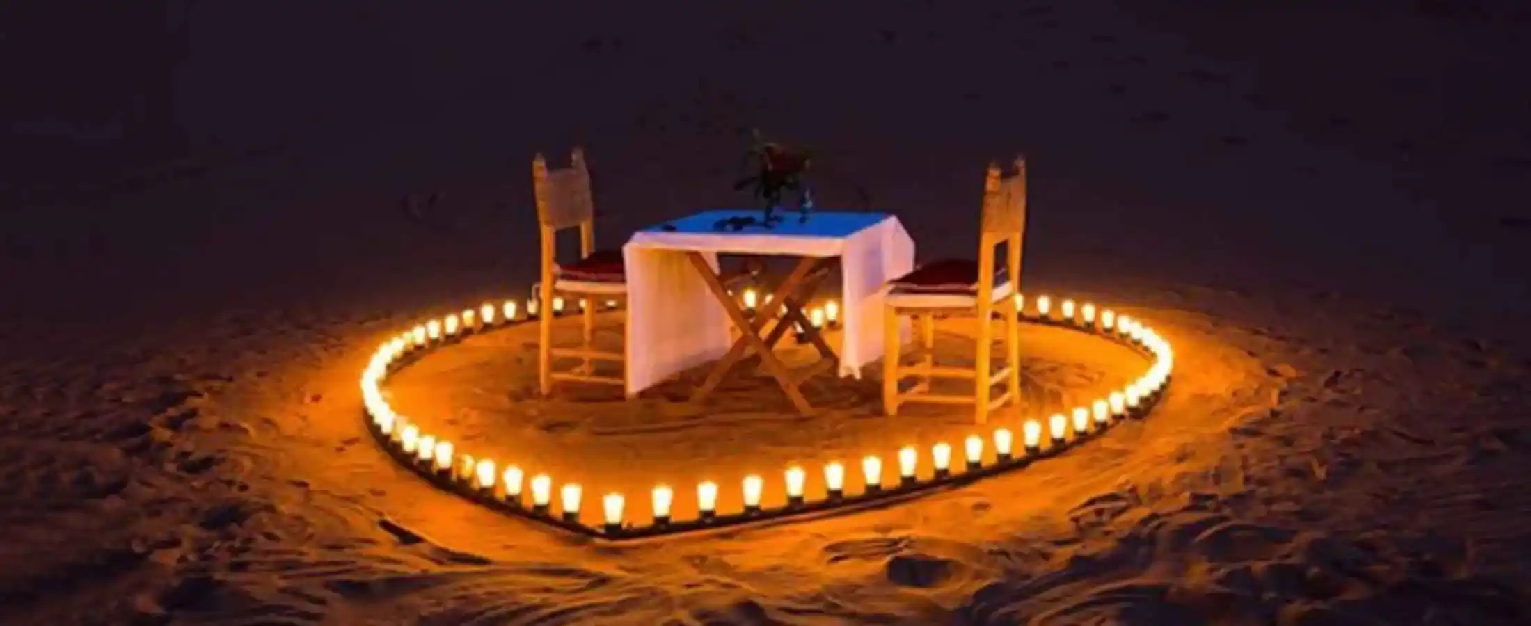 Luxury Private Romantic Dinner Desert Safari